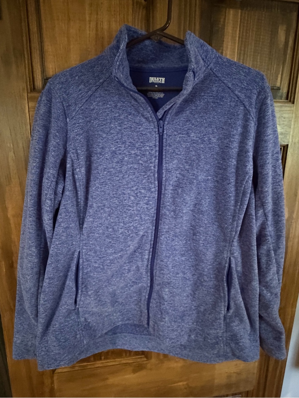 Duluth Trading Co Royal Blue Fleece Full-Zip Jacket